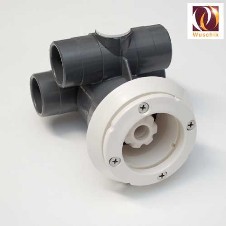 Foto Whirlpooldüse Folienbecken 86 mm weiß 32mm Schlauch