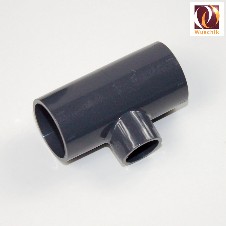Foto PVC T-Stück 32mm - 20 mm grau T-Verbinder, Tstück